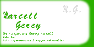 marcell gerey business card